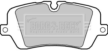 BORG & BECK Комплект тормозных колодок, дисковый тормоз BBP2415